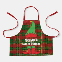 Feestelijke Elf Santa's Little Helper Red Green Ta