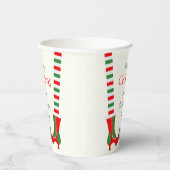 Feestelijke elfbeen Vrolijk kerstfeest Papieren Bekers (Rechts)