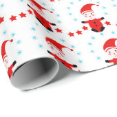Feestelijke elfen en sterren patroon cadeaupapier (Rol Hoek)