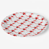 Feestelijke elfen en sterren patroon papieren bordje (Gekanteld)