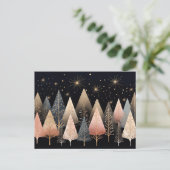 Feestelijke en elegante kerstboom Wenskaart Briefkaart (Staand voorkant)