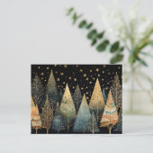 Feestelijke en elegante kerstboom Wenskaart Briefkaart (Staand voorkant)