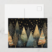 Feestelijke en elegante kerstboom Wenskaart Briefkaart (Voorkant / Achterkant)