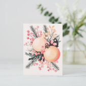 Feestelijke en elegante kerstgroet Briefkaart (Staand voorkant)