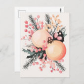 Feestelijke en elegante kerstgroet Briefkaart (Voorkant / Achterkant)