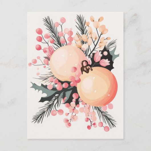 Feestelijke en elegante kerstgroet Briefkaart (Voorkant)