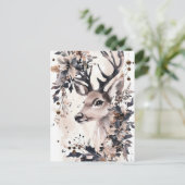 Feestelijke en elegante kerstgroet Briefkaart (Staand voorkant)