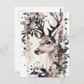 Feestelijke en elegante kerstgroet Briefkaart (Voorkant / Achterkant)