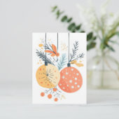 Feestelijke en elegante kerstgroet Briefkaart (Staand voorkant)