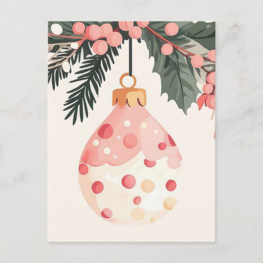 Feestelijke en elegante kerstgroet Briefkaart (Voorkant)