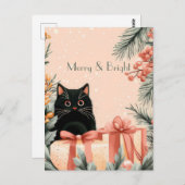 Feestelijke en elegante kerstgroet Briefkaart (Voorkant / Achterkant)