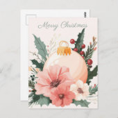 Feestelijke en elegante kerstgroet Briefkaart (Voorkant / Achterkant)