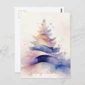 Feestelijke en elegante kerstgroet Briefkaart (Voorkant / Achterkant)