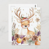 Feestelijke en elegante kerstgroet Briefkaart (Voorkant / Achterkant)