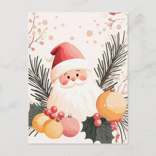 Feestelijke en elegante kerstgroet Briefkaart (Voorkant)