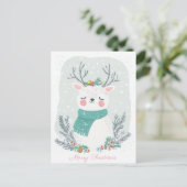 Feestelijke en elegante kerstgroet Briefkaart (Staand voorkant)