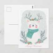 Feestelijke en elegante kerstgroet Briefkaart (Voorkant / Achterkant)