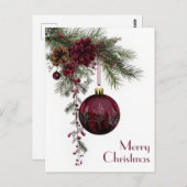 Feestelijke en elegante kerstgroet Briefkaart (Voorkant / Achterkant)