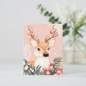 Feestelijke en elegante kerstgroet Briefkaart (Staand voorkant)