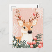 Feestelijke en elegante kerstgroet Briefkaart (Voorkant / Achterkant)