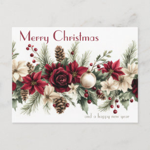 Feestelijke en elegante kerstkaart briefkaart
