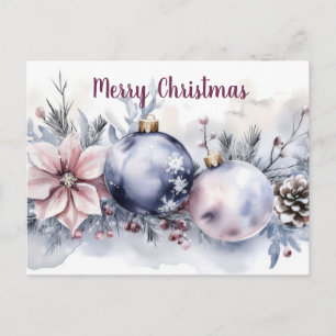 Feestelijke en elegante kerstkaart briefkaart