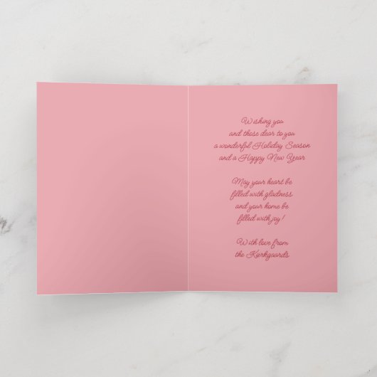 feestelijke en elegante seizoenen groeten goud folie feestdagenkaart (Binnenlaag)