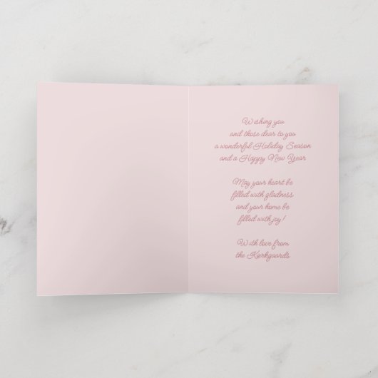 feestelijke en elegante seizoenen groeten goud folie feestdagenkaart (Binnenlaag)