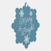 Feestelijke en elegante seizoenen Groeten Ornament Kaart (Rechts)