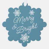 Feestelijke en elegante seizoenen Groeten Ornament Kaart (Voorkant)