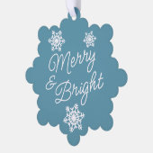 Feestelijke en elegante seizoenen Groeten Ornament Kaart (Links)