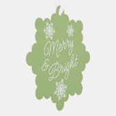 Feestelijke en elegante seizoenen Groeten Ornament Kaart (Rechts)