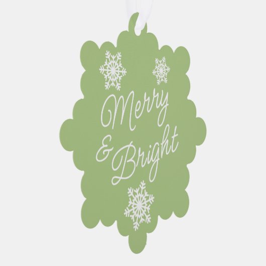 Feestelijke en elegante seizoenen Groeten Ornament Kaart (Rechts)