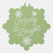 Feestelijke en elegante seizoenen Groeten Ornament Kaart (Voorkant)