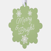 Feestelijke en elegante seizoenen Groeten Ornament Kaart (Links)