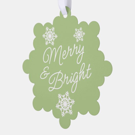 Feestelijke en elegante seizoenen Groeten Ornament Kaart (Links)