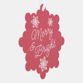 Feestelijke en elegante seizoenen Groeten Ornament Kaart (Rechts)