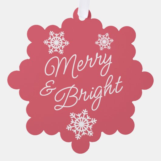 Feestelijke en elegante seizoenen Groeten Ornament Kaart (Voorkant)