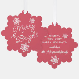 Feestelijke en elegante seizoenen Groeten Ornament Kaart