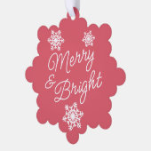 Feestelijke en elegante seizoenen Groeten Ornament Kaart (Links)