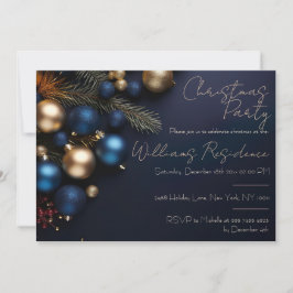 Feestelijke en elegante uitnodiging voor een kerst