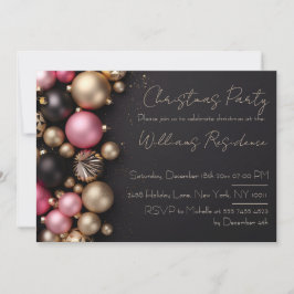 Feestelijke en elegante uitnodiging voor een kerst