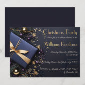 Feestelijke en elegante uitnodiging voor het kerst (Voorkant / Achterkant)