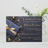 Feestelijke en elegante uitnodiging voor het kerst (Staand voorkant)