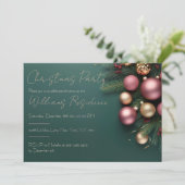 Feestelijke en elegante uitnodiging voor het kerst (Staand voorkant)