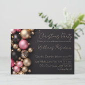 Feestelijke en elegante uitnodiging voor het kerst (Staand voorkant)