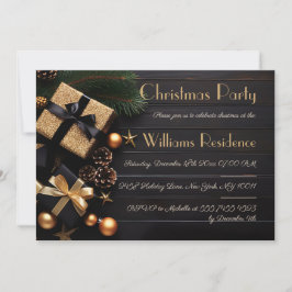 Feestelijke en elegante uitnodiging voor het kerst