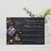 Feestelijke en elegante uitnodiging voor het kerst (Staand voorkant)