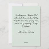 Feestelijke en leuke Cat Christmas Wenskaart Feestdagenkaart (Achterkant)