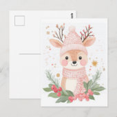 Feestelijke en leuke kerstgroet Briefkaart (Voorkant / Achterkant)